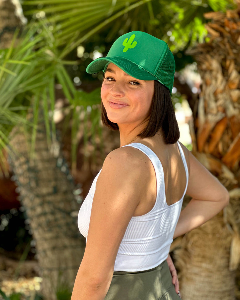 Puffy Cactus Trucker Hat – Uptown Hippie