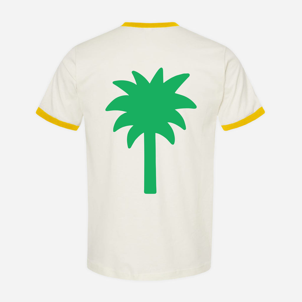 ☆23SS☆【COVERNAT】☆Women's Crop Palm Tree Ringer T-shir.t Palm Tree Ringer Shirt – Uptown Hippie