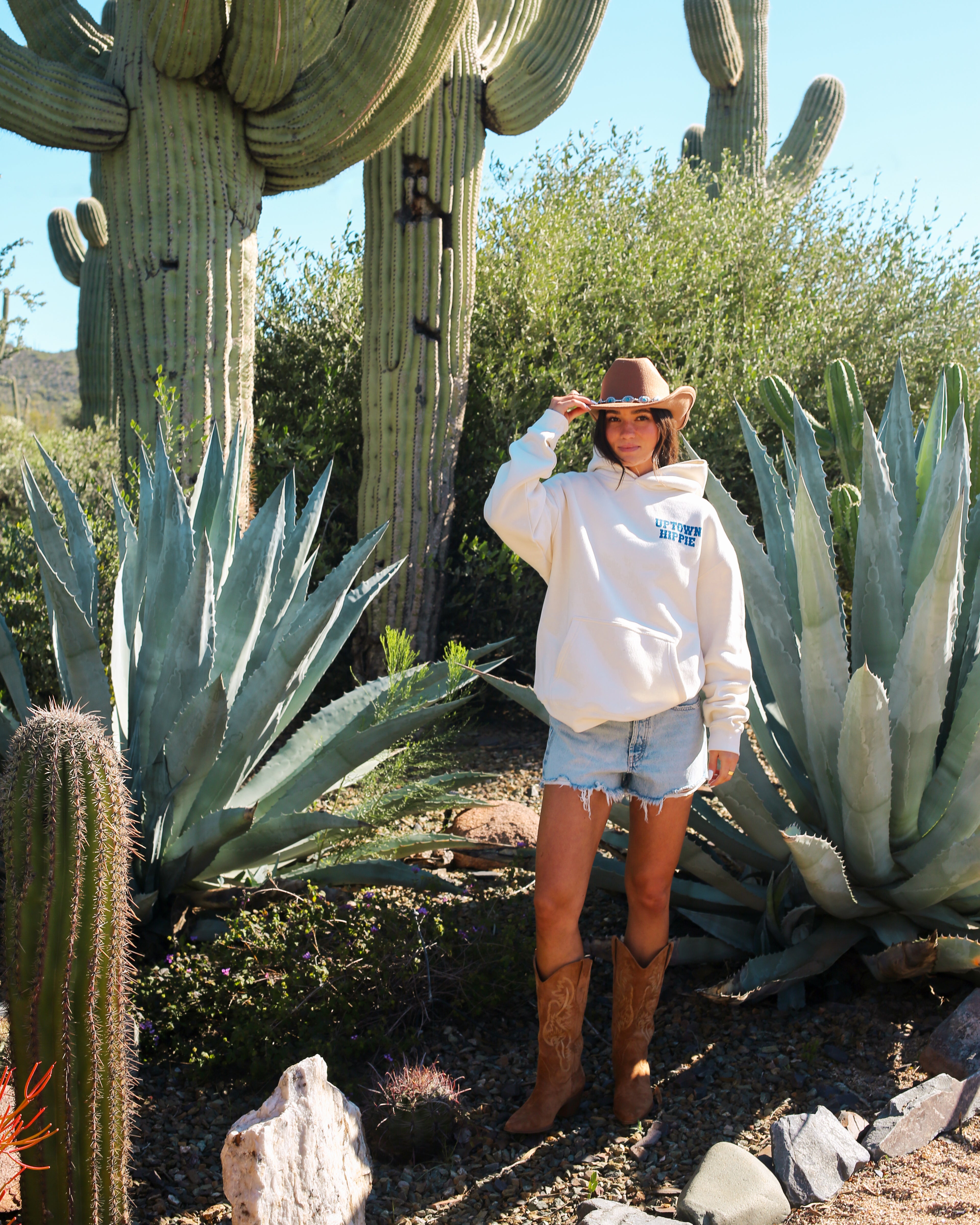Carefree Cowboy Sweatshirt | Cream