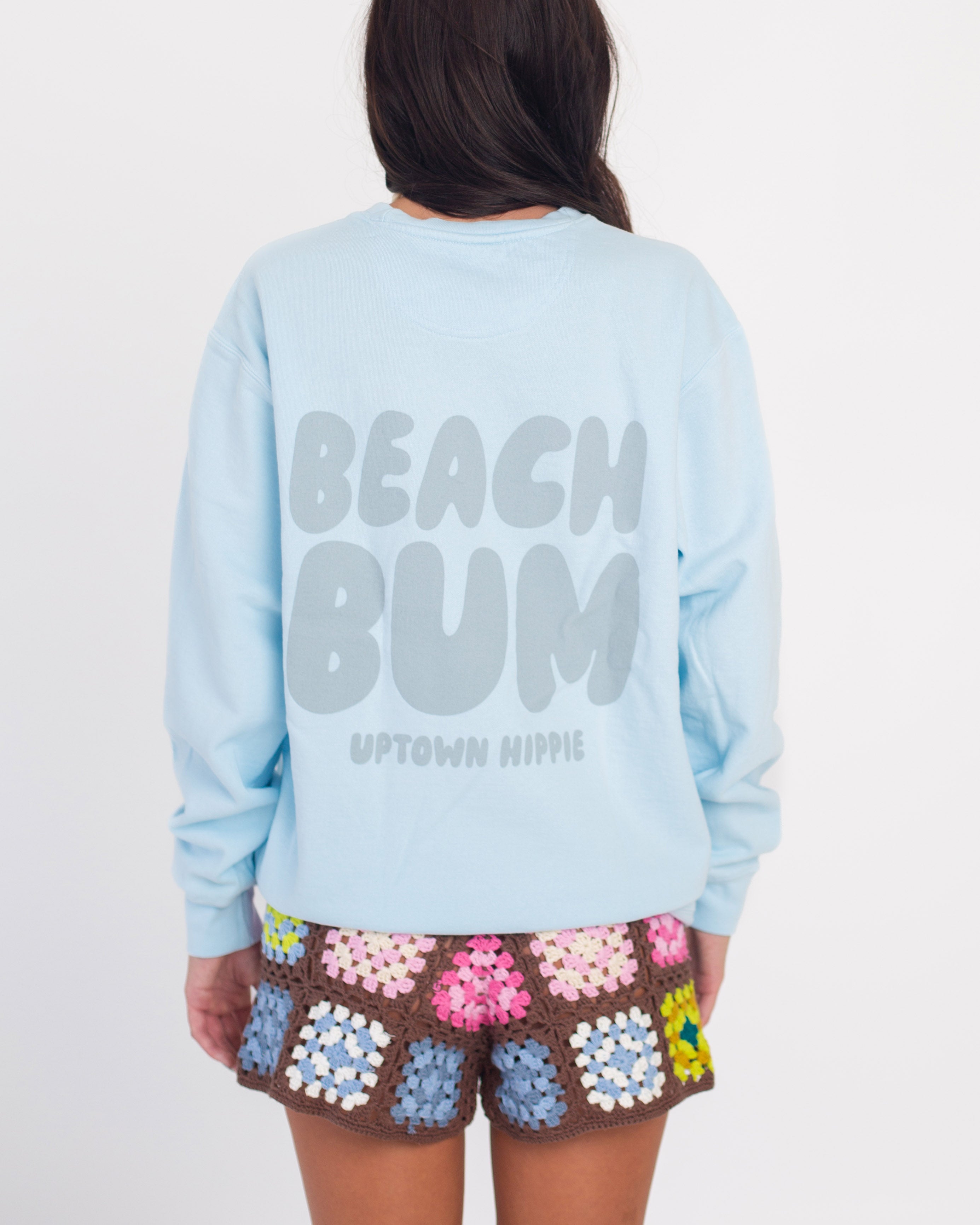 Beach Bum Floaty Sweatshirt (Light Blue)