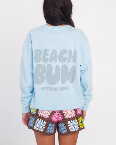 Beach Bum Floaty Sweatshirt (Light Blue)