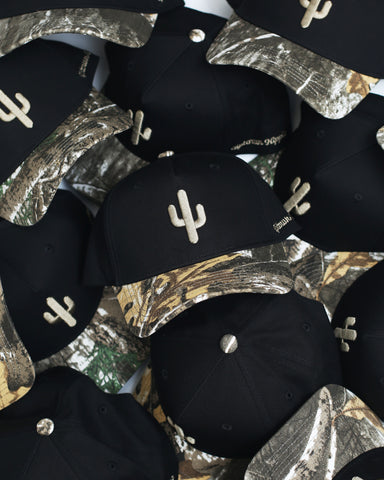 Cactus Snapback Hat | Midnight Camo