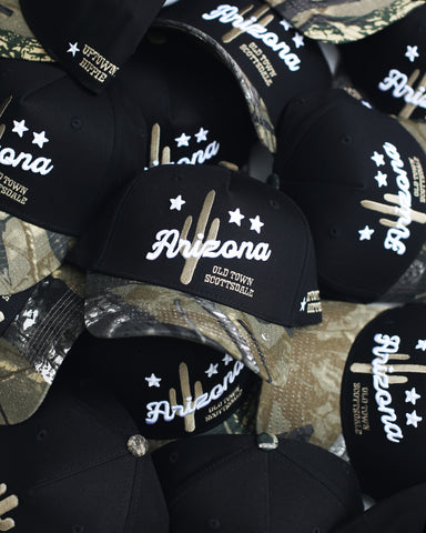 Arizona Saguaro Snapback Hat | Midnight Camo