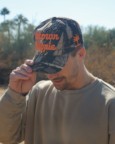 Uptown Hippie Woodland Camo Snapback Hat