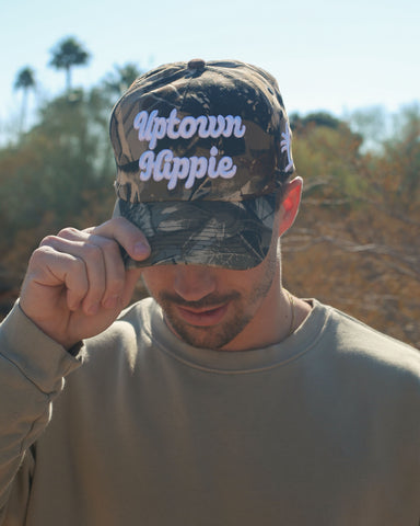 Uptown Hippie Woodland Camo Snapback Hat