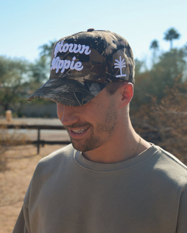 Uptown Hippie Woodland Camo Snapback Hat