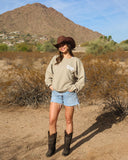 Carefree Cowboy Crewneck | Dune