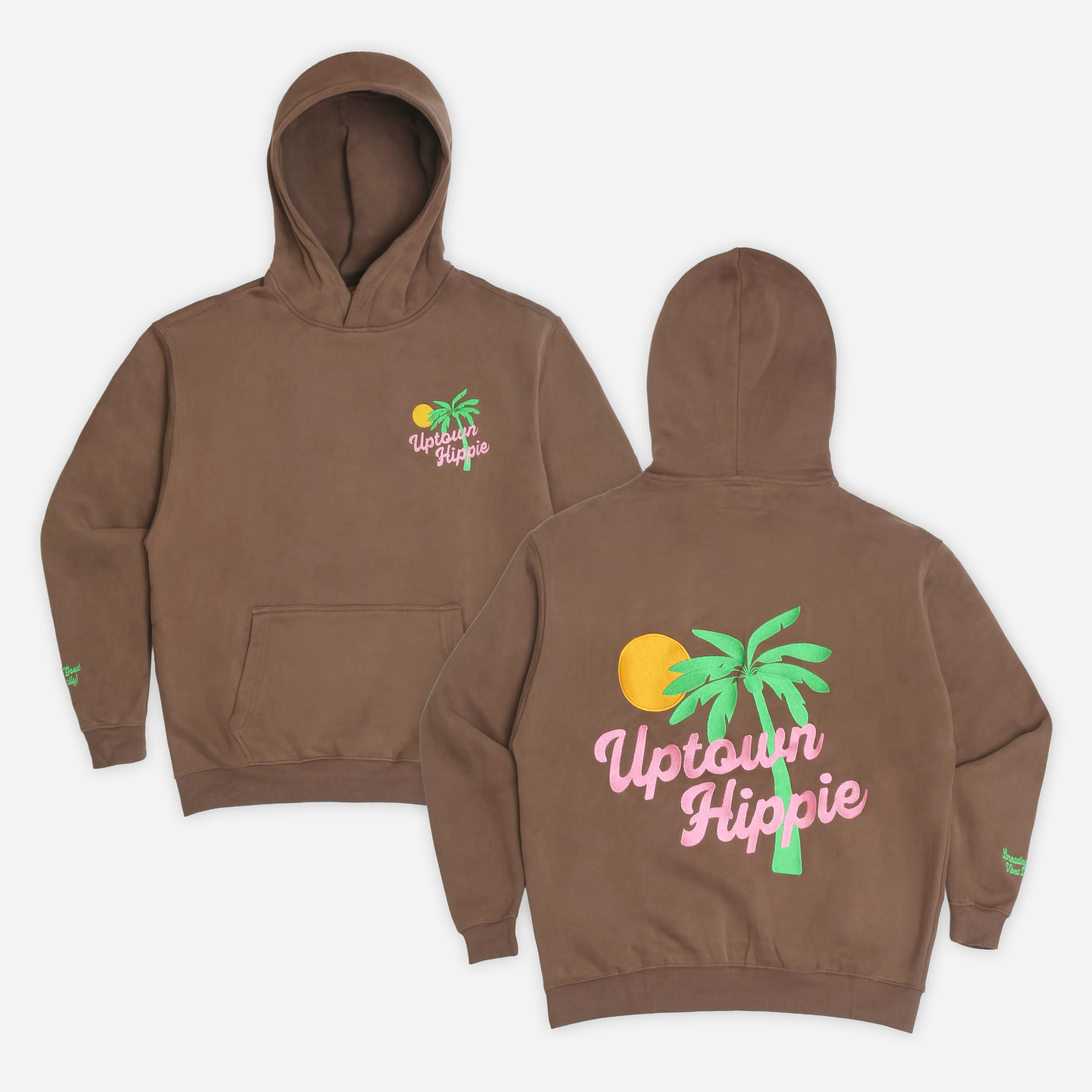Uptown Palm Sweatshirt | Espresso