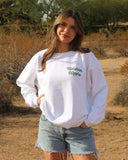 Uptown Hippie Crewneck | White