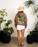 Uptown Palm Hoodie | Espresso