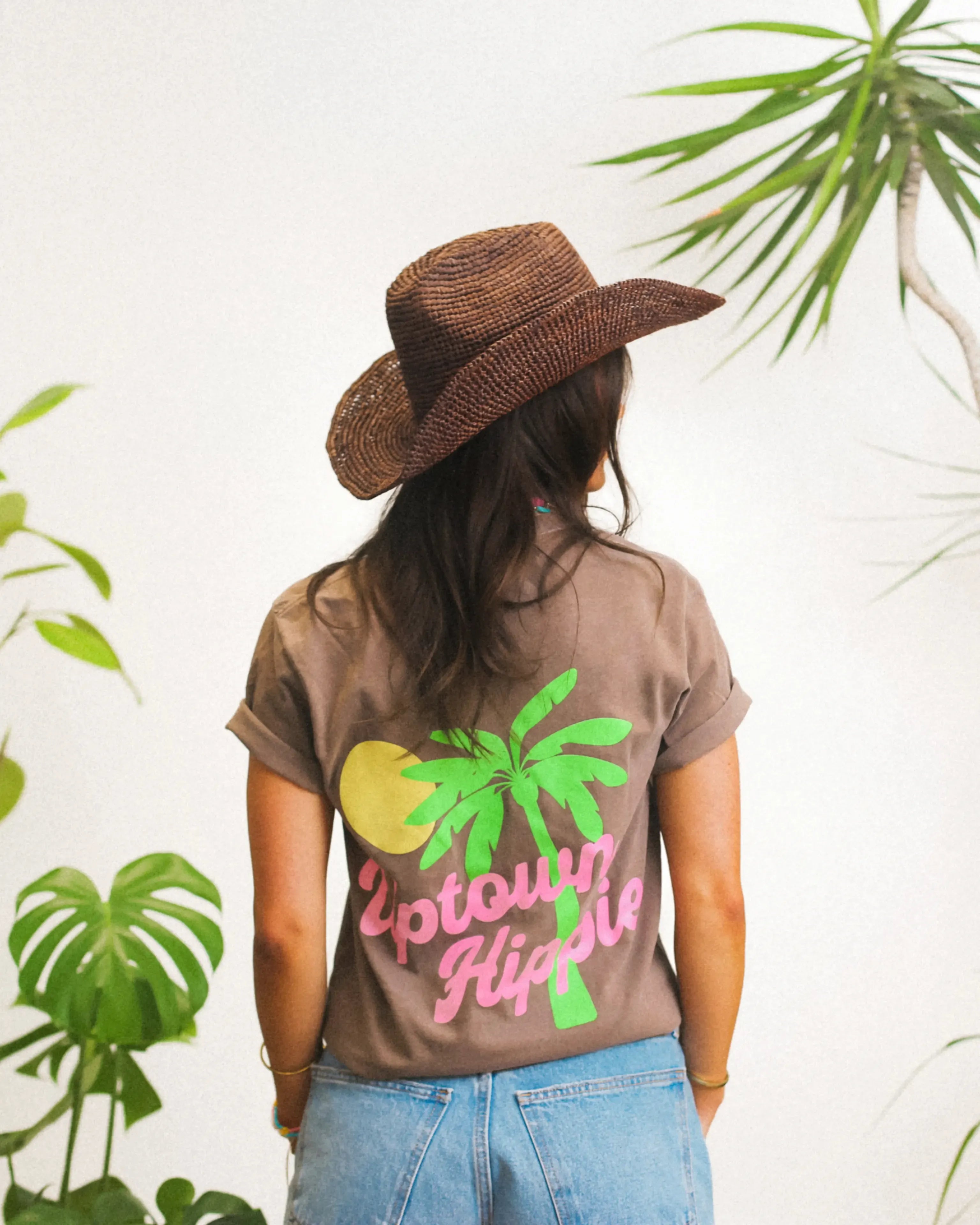 Uptown Palm Shirt | Espresso