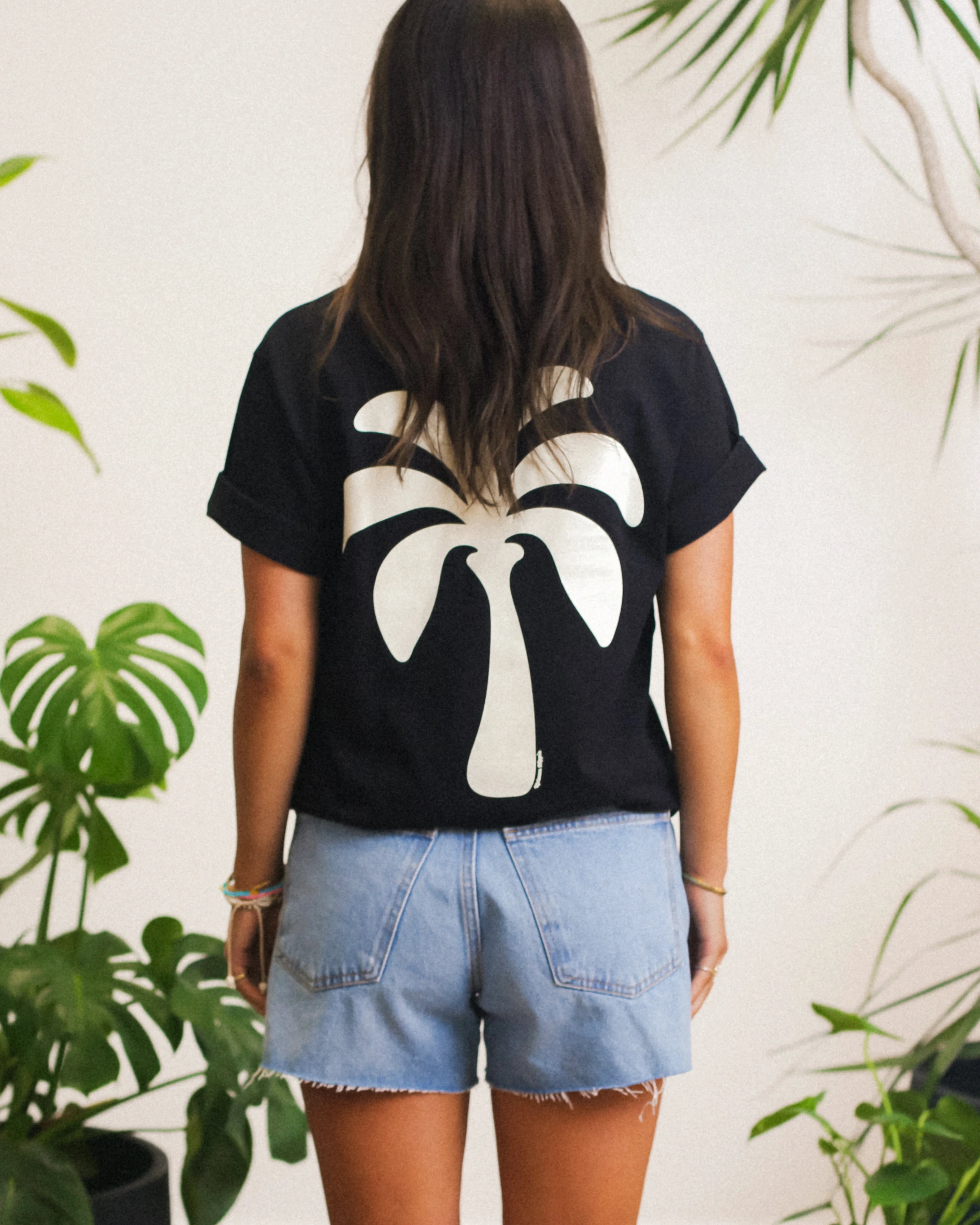 Palm Box Fit Shirt | Black