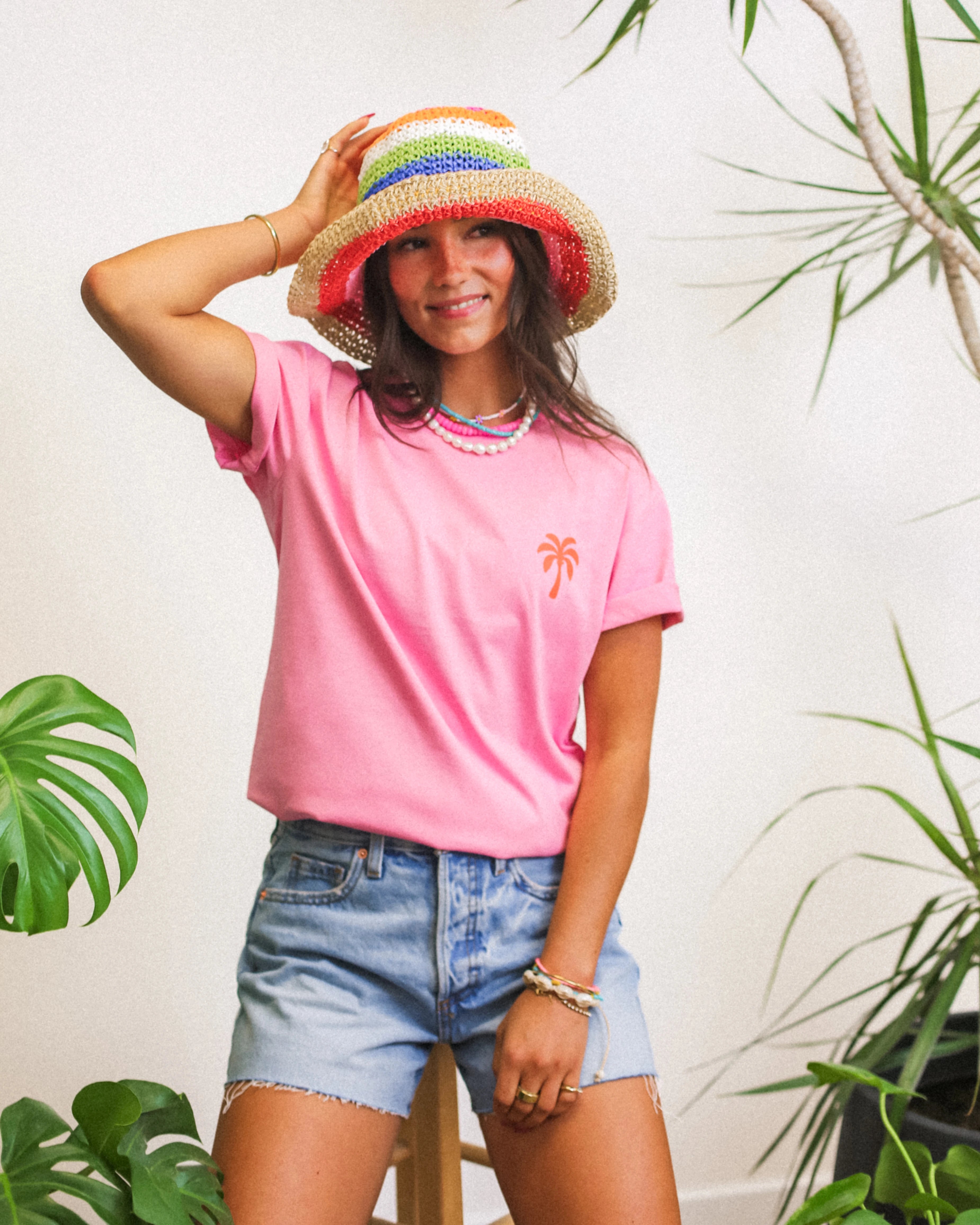 Palm Shirt | Hibiscus