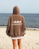 Wild Horses Zip Hoodie | Faded Chocolate