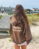 Wild Horses Zip Hoodie | Faded Chocolate