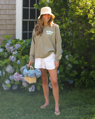 Living for the Moment Crewneck | Dune
