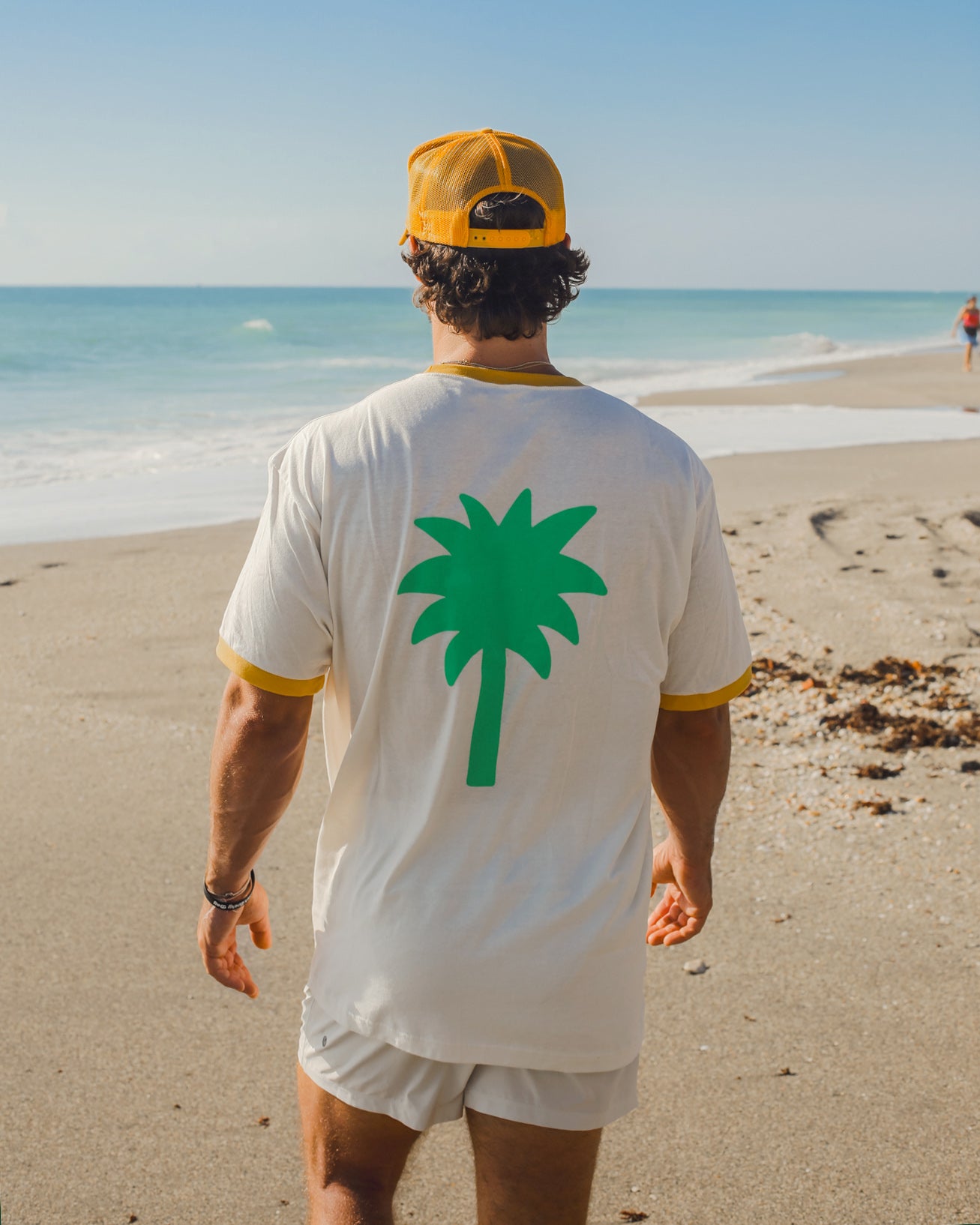 Palm Tree Ringer Shirt