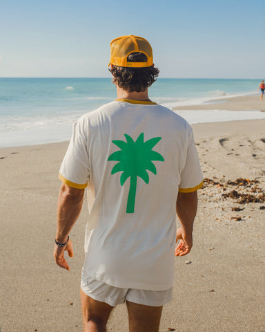 Palm Tree Ringer Shirt