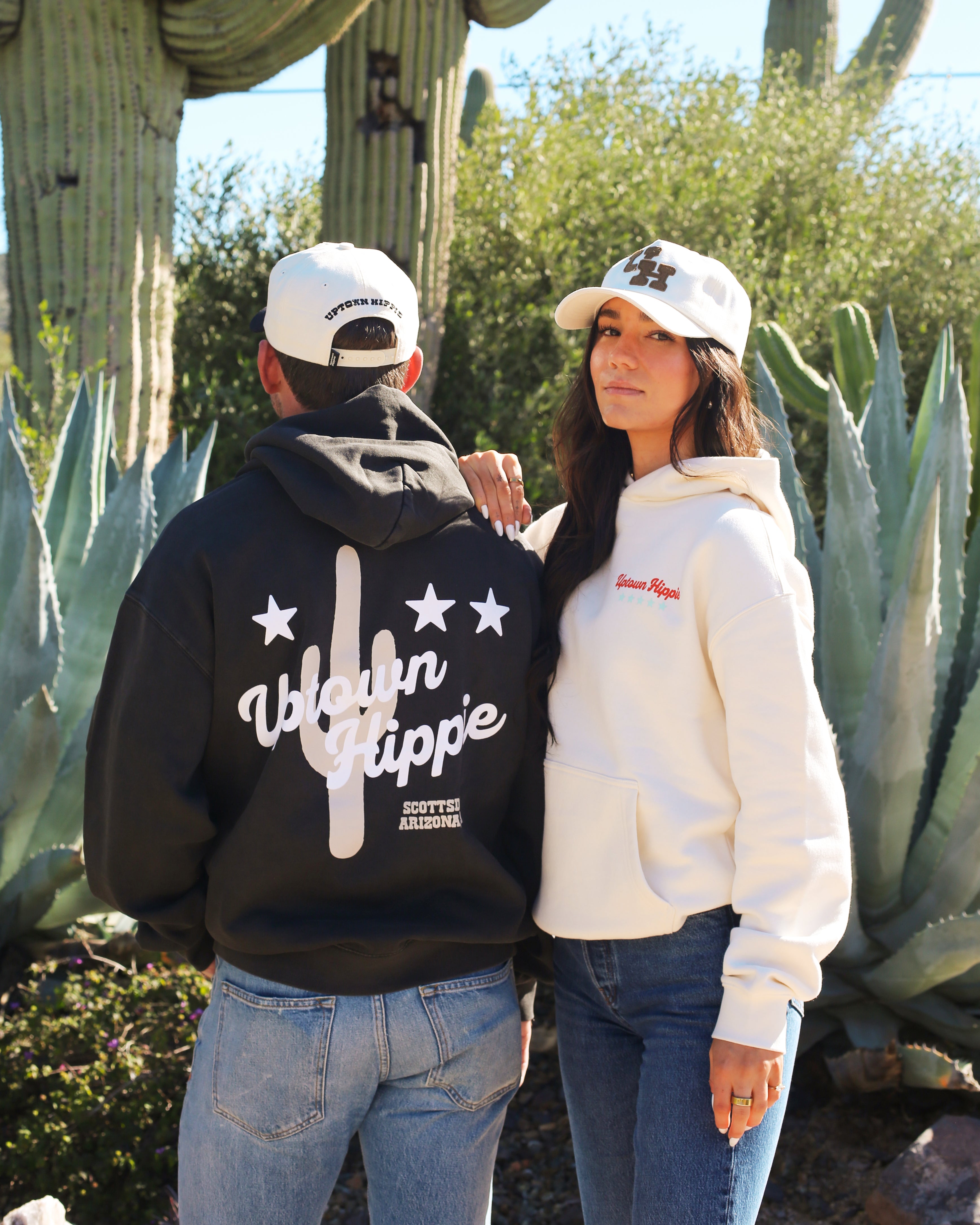 Uptown Saguaro Sweatshirt | Faded Cream