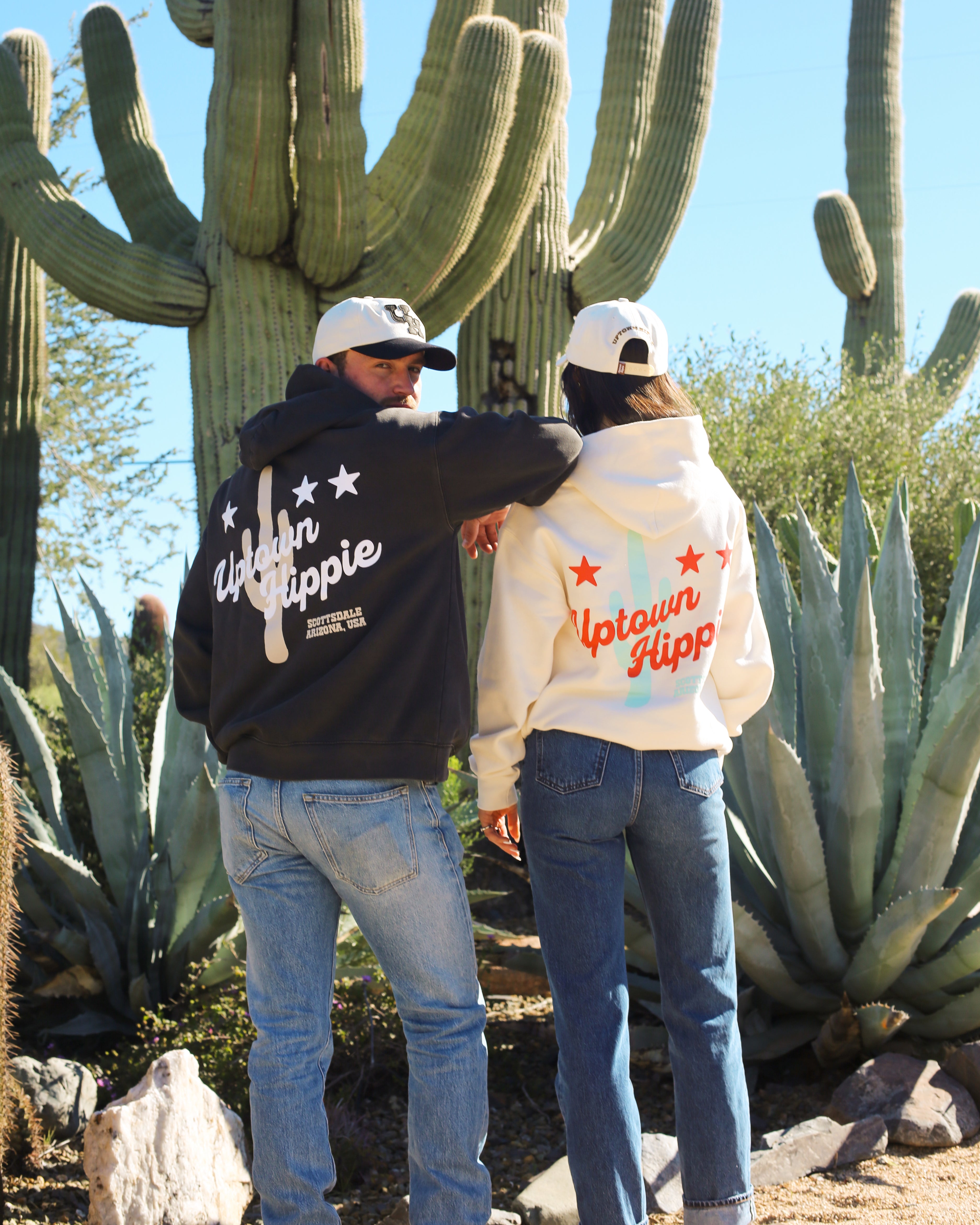 Uptown Saguaro Sweatshirt | Faded Cream