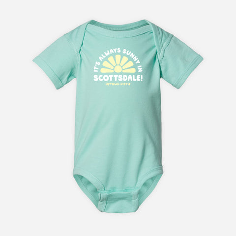 It's Always Sunny in Scottsdale Onesie (Seafoam)