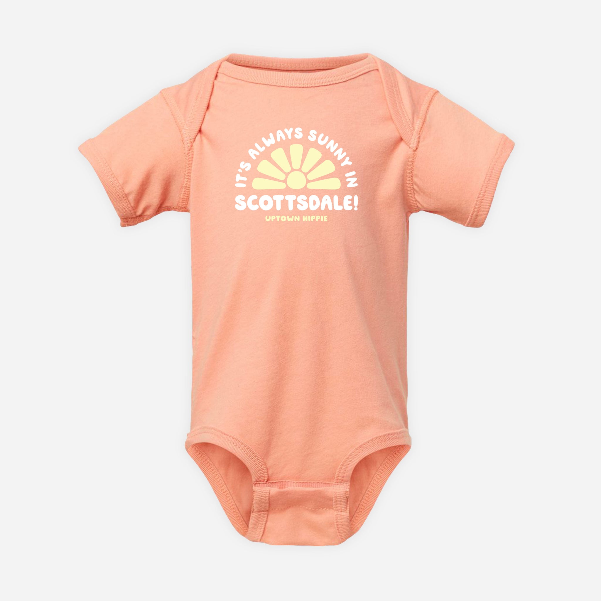 It's Always Sunny in Scottsdale Onesie (Melon)