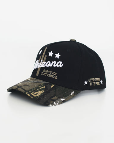 Arizona Saguaro Snapback Hat | Midnight Camo
