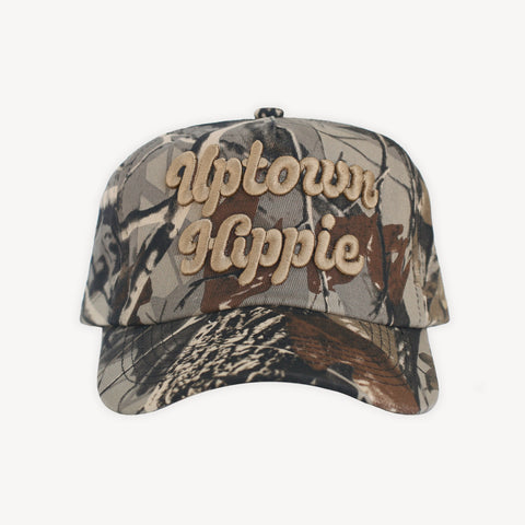 Uptown Hippie Woodland Camo Snapback Hat