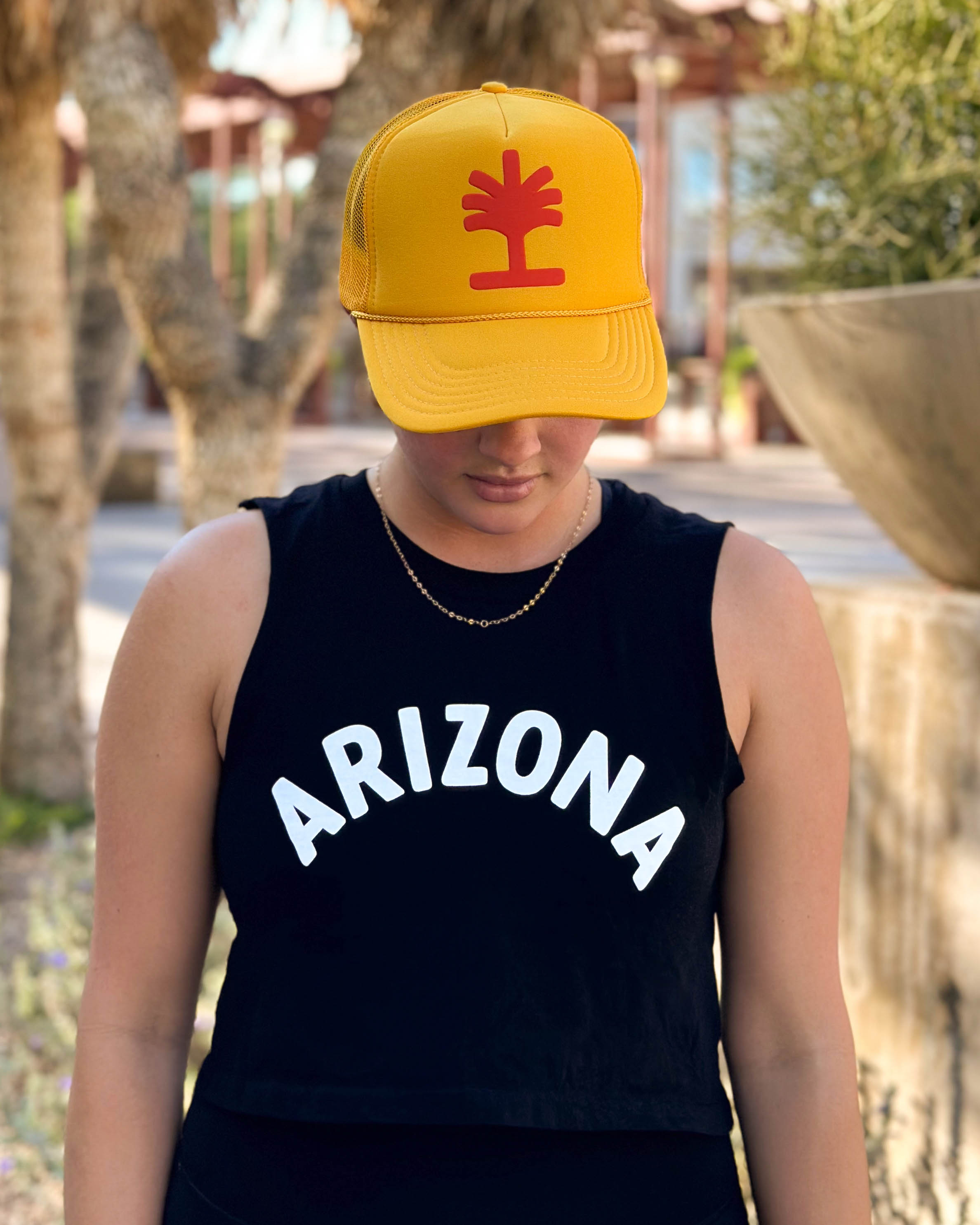 Puff Palm Logo Trucker Hat