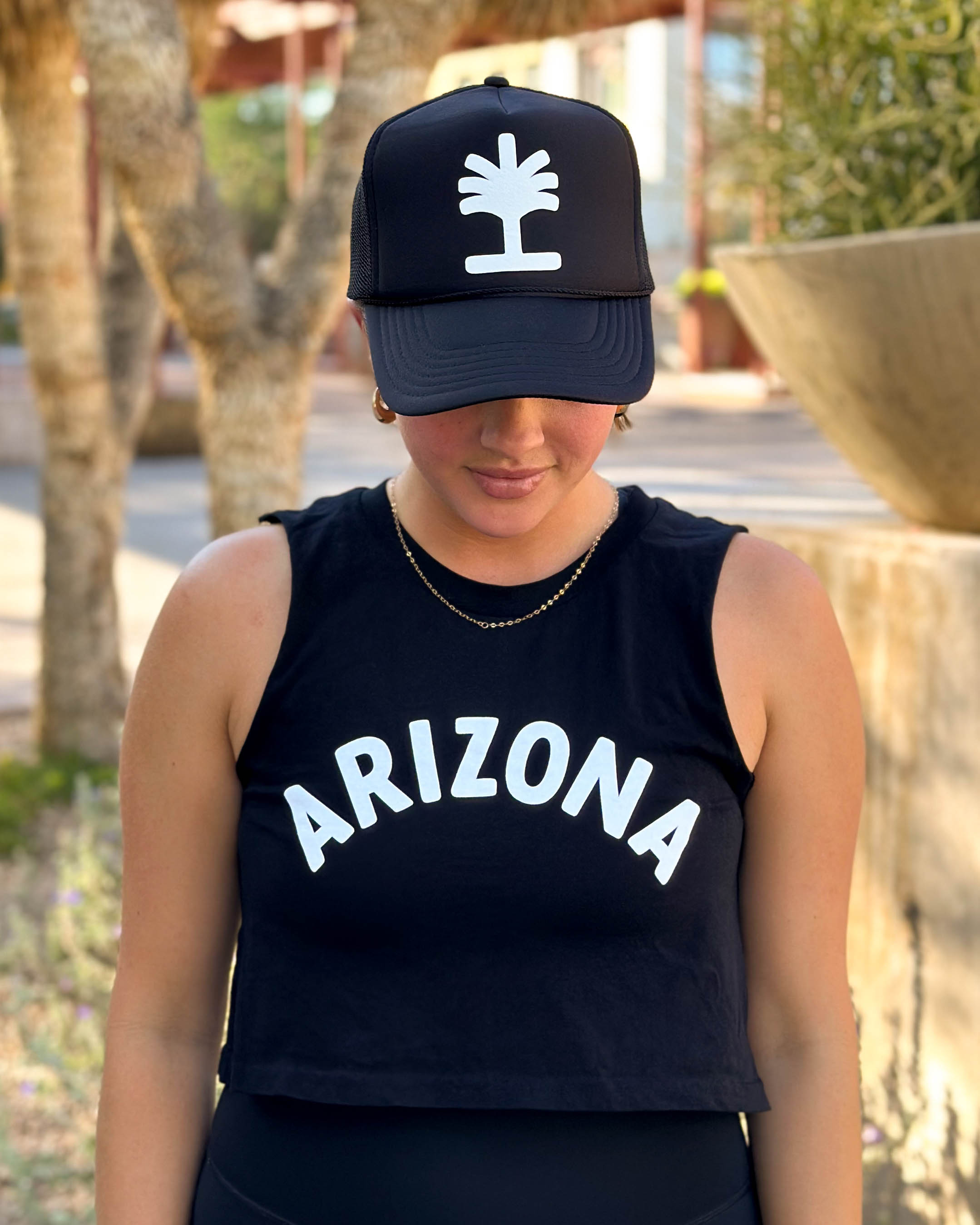 Puff Palm Logo Trucker Hat