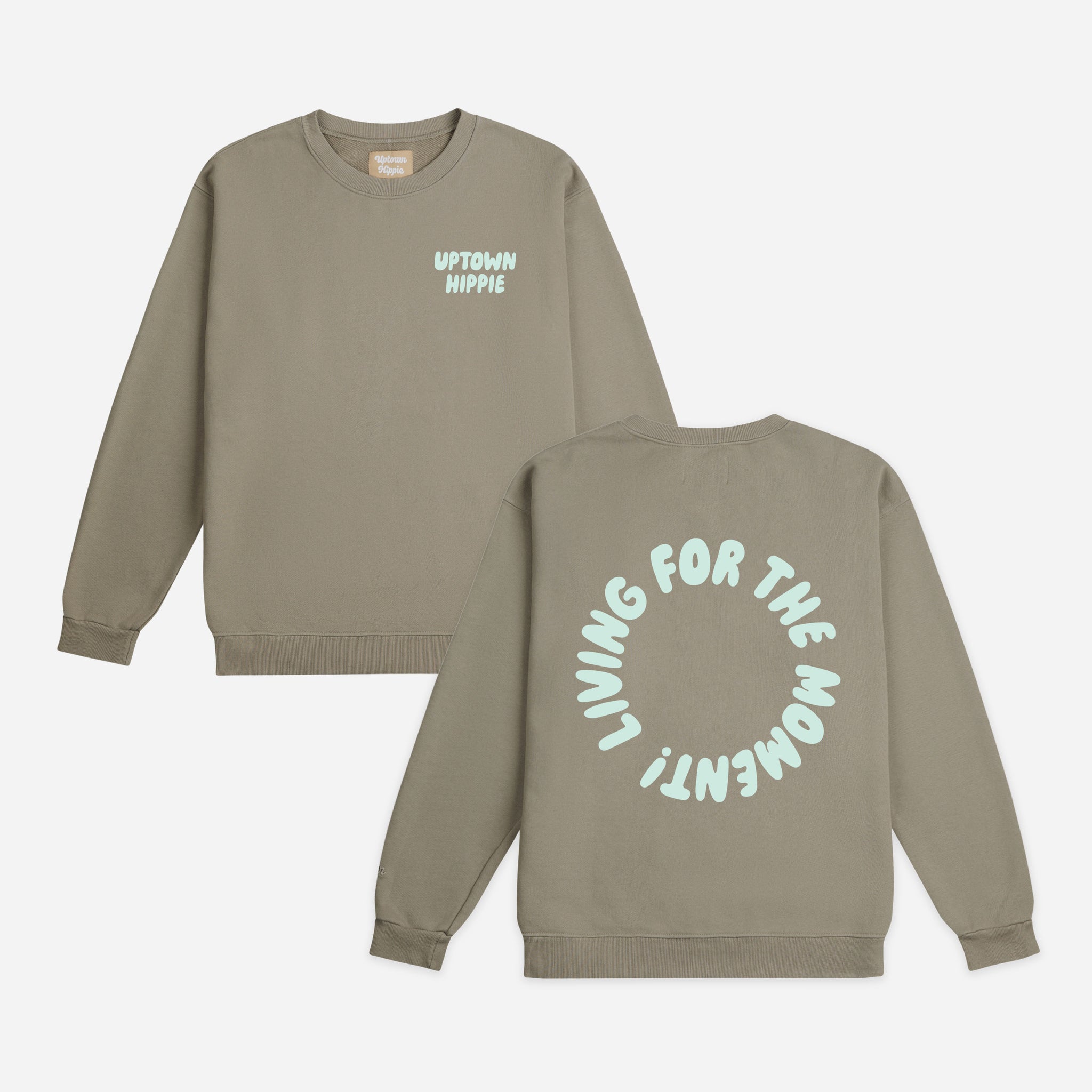 Living for the Moment Crewneck | Dune