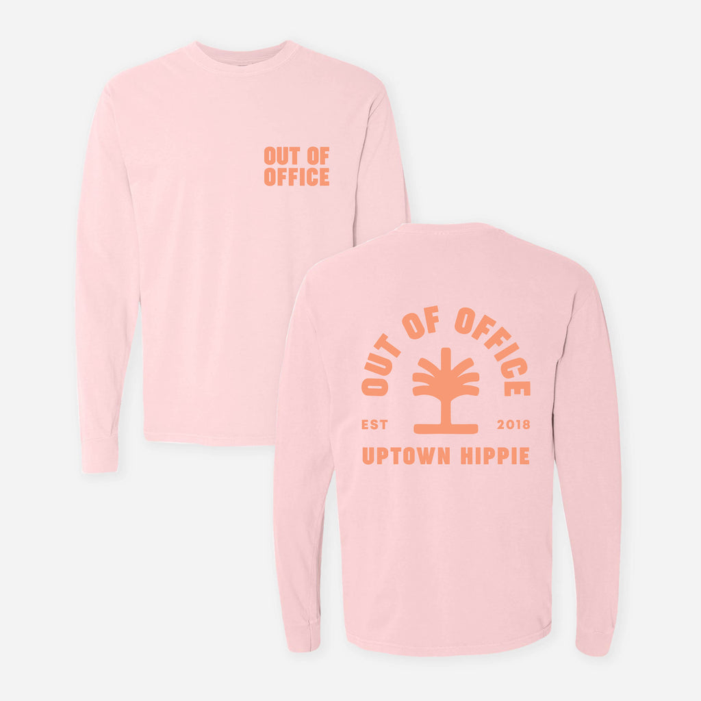 Out of Office Long Sleeve Shirt (Light Pink)