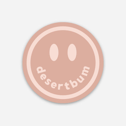 Mini Desert Bum Sticker (Dusty Rose)