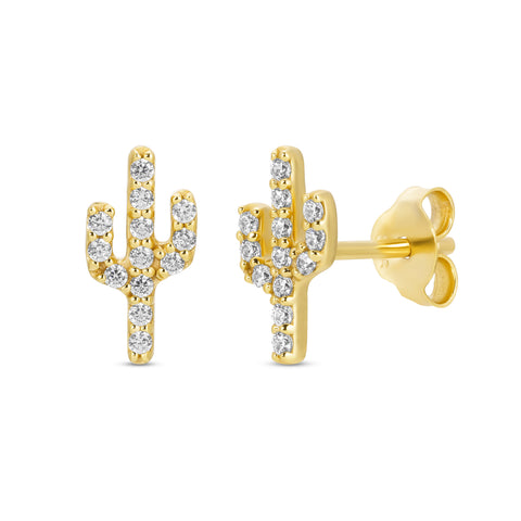 CZ Cactus Studs