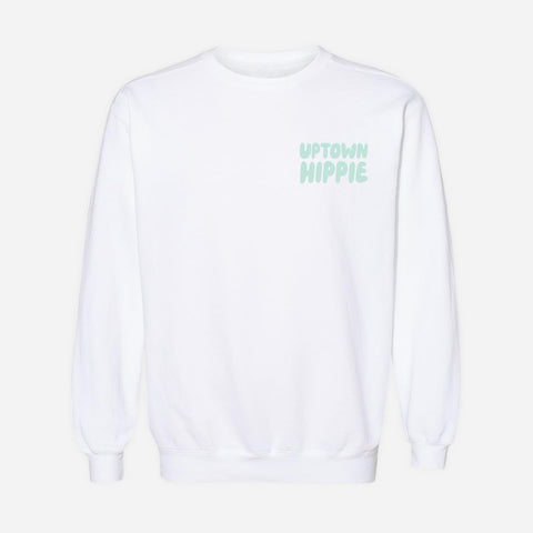 Uptown Hippie Floaty Sweatshirt (White)