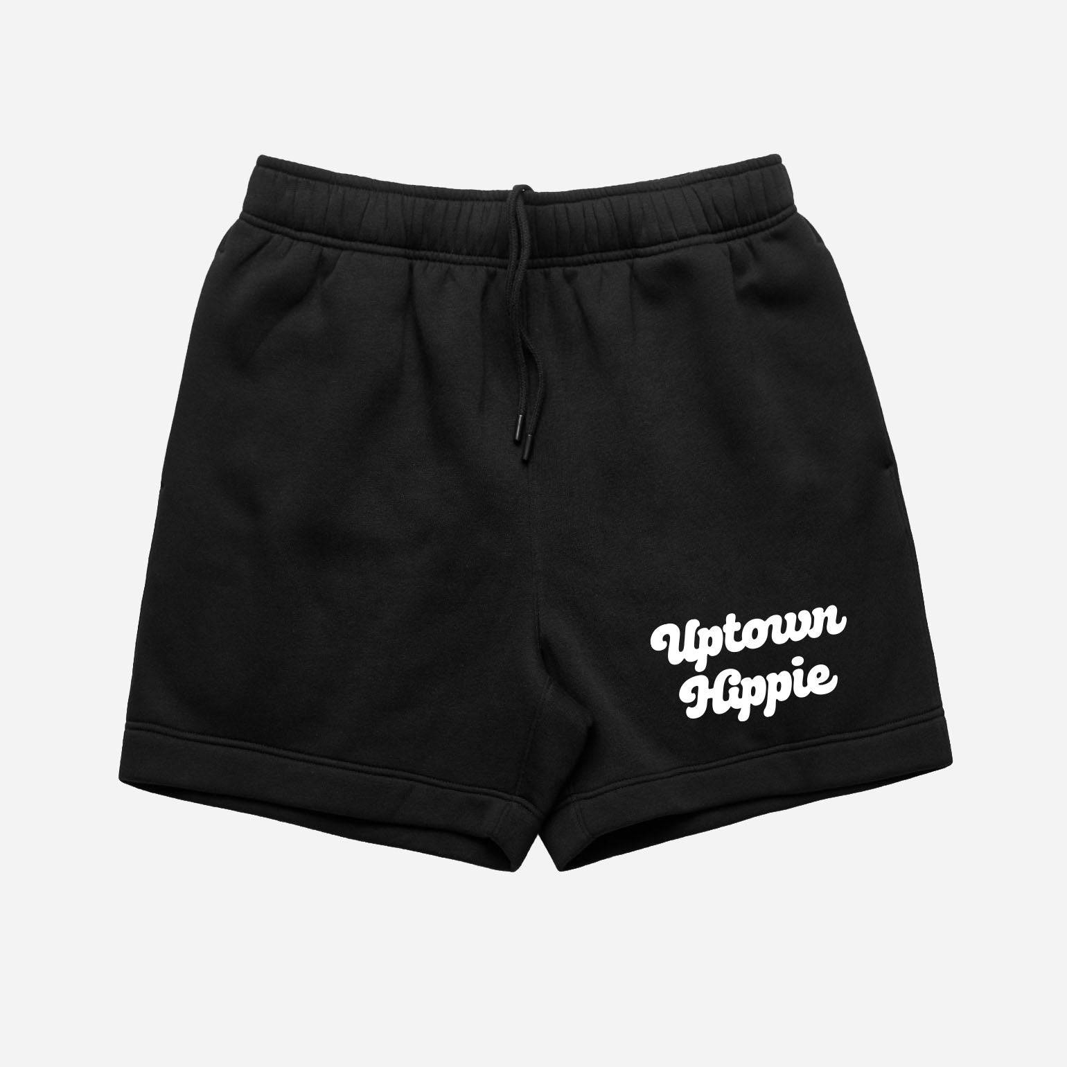 Uptown Hippie Sweat Shorts (Black)