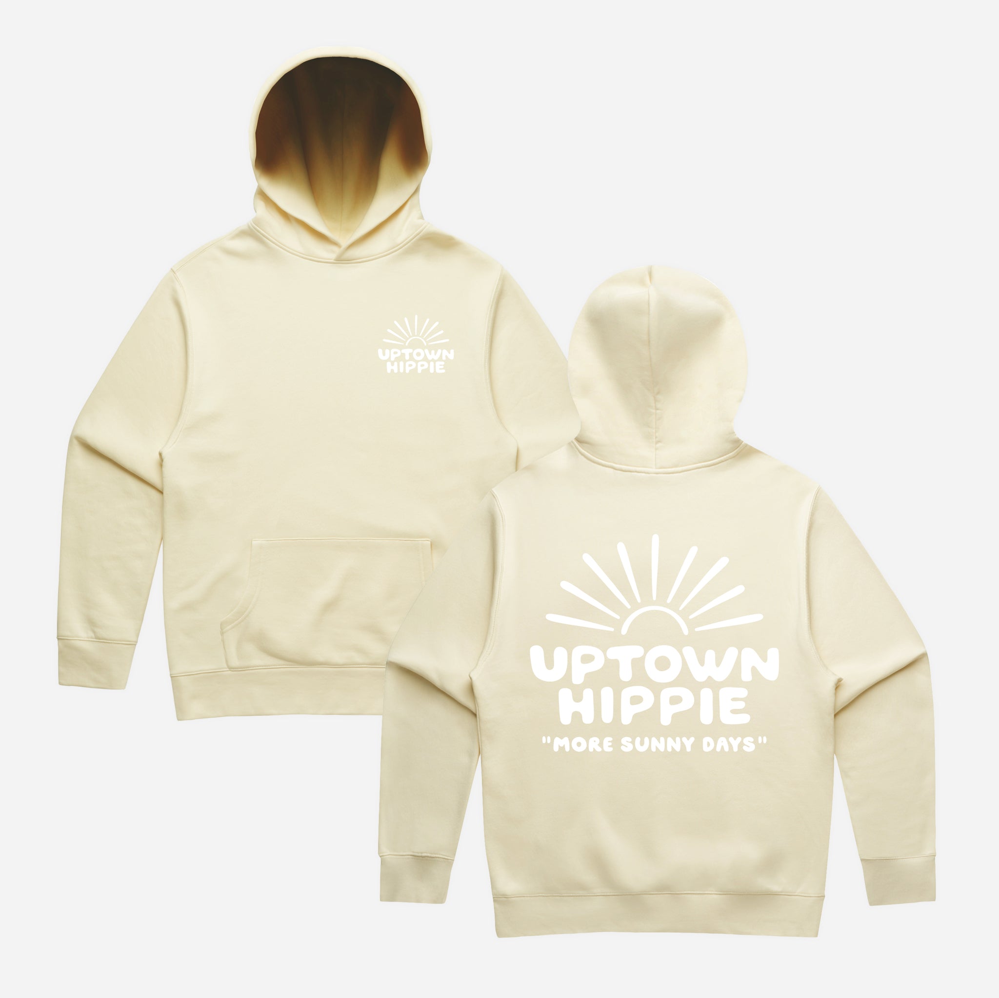 Uptown Hippie Sunshine Sweatshirt (Pale Yellow)