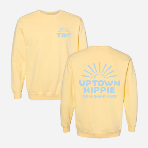 Uptown Hippie Sunshine Sweatshirt (Butter)