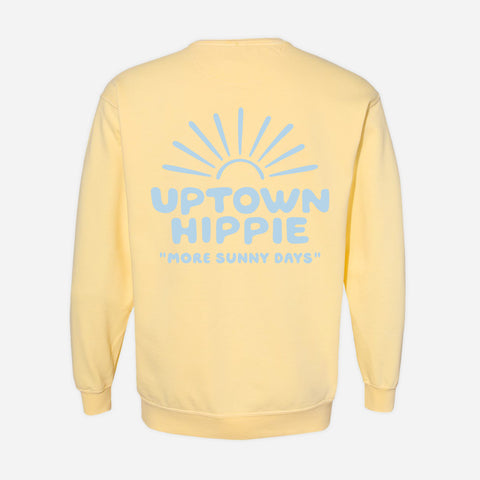 Uptown Hippie Sunshine Sweatshirt (Butter)