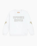 Western Uptown Hippie Crewneck | White
