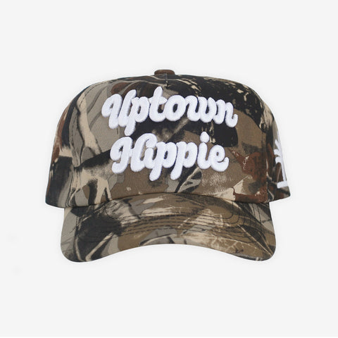 Uptown Hippie Woodland Camo Snapback Hat