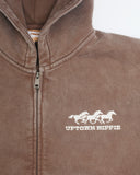Wild Horses Zip Hoodie | Faded Chocolate