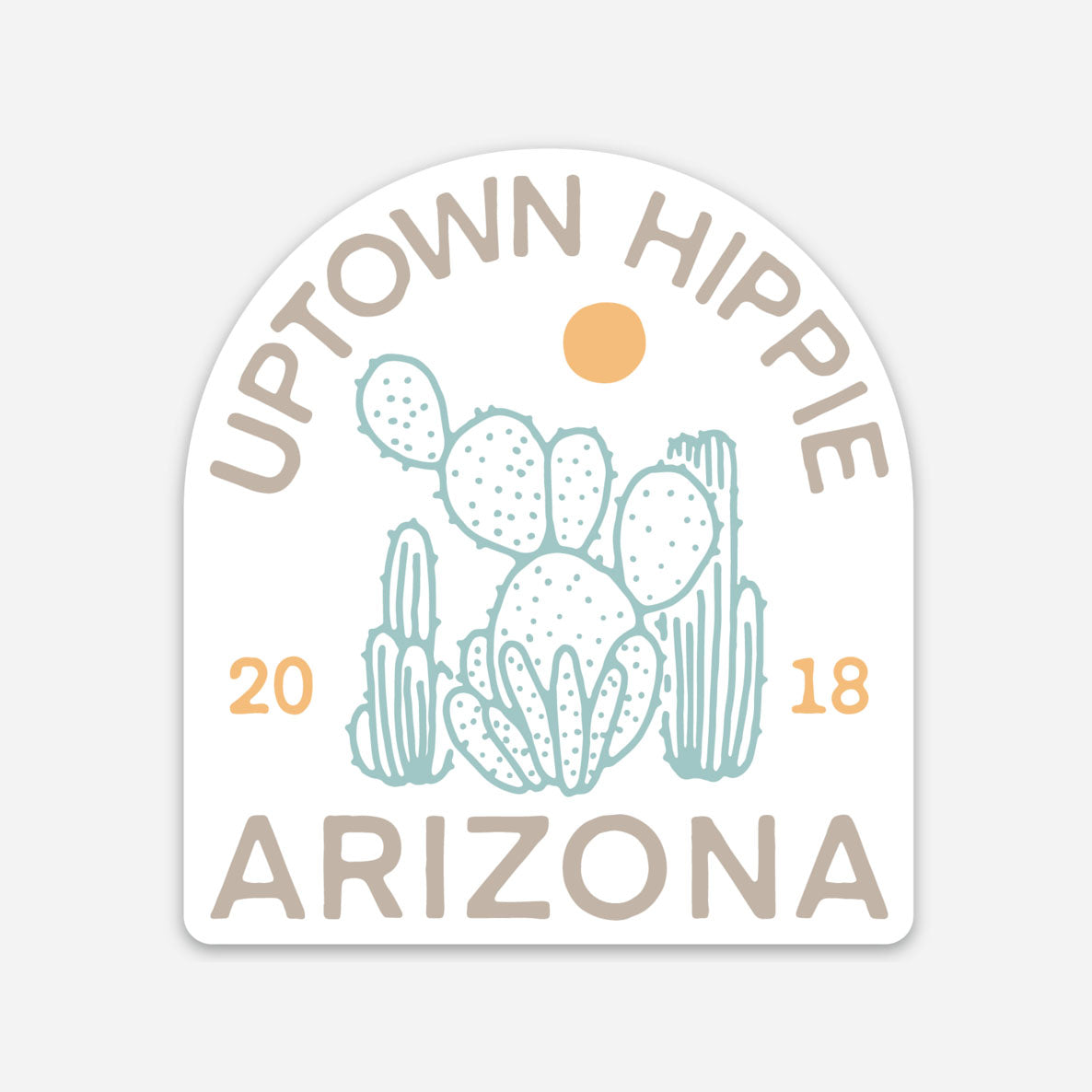Arizona Cactus Sticker