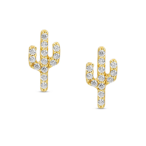 CZ Cactus Studs