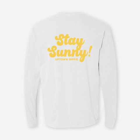 Stay Sunny Long Sleeve Shirt (White)