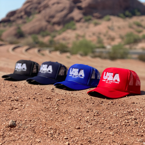 USA, Land of the Free Trucker Hat (Navy)