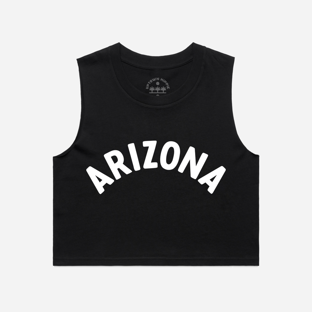 Arizona Crop Tank Top (Black)